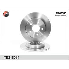 FENOX TB218034 (1223540 / 1223543 / 1253727) диск тормозной задний\ Ford (Форд) Focus (Фокус) 1.4-2.0 / tdci 04>