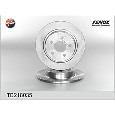 FENOX TB218035 (1223566 / 1223568 / 1253962) диск тормозной задний\Ford (Форд) Focus (Фокус) 2.0 / 1.6tdci / 2.0tdci 03-11