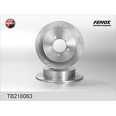FENOX TB218063 (1606292080 / 424961 / 424962) диск тормозной задний\ Mitsubishi (Мицубиси) Outlander (Аутлендер) 2.4 / 2.0d / 2.2d 07>