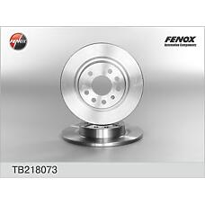 FENOX TB218073 (0569115 / 12762290 / 230609) диск тормозной | зад прав / лев |