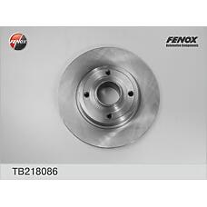 FENOX TB218086 (230722 / 7701207823 / 770120782300) диск торм.зад.Renault (Рено) Clio (Клио) 05-, grand modus 08-, Megane (Меган) 02-08, modus 04-