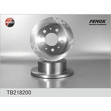 FENOX TB218200 (4246Z1 / 4246Z3 / 4249K9) диск тормозной задний Peugeot (Пежо) Boxer (Боксер) / Citroen (Ситроен) Jumper (Джампер) maxi 02-06. 1800 kg tb218200