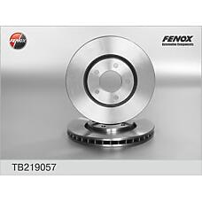 FENOX TB219057 (4683918AB / 52128247AA / 4683918) диск тормозной передний вентилируемый Jeep (Джип) Cherokee (Чероки) (01-08)