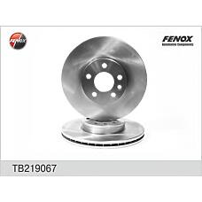 FENOX TB219067 (1141782 / 230736 / 7D0615301
) диск тормозной | перед прав / лев |