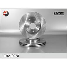 FENOX TB219070 (1361298 / 4367104 / 4367106) диск тормозной | перед прав / лев |