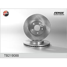 FENOX TB219088 (0986479643 / 09B35510 / 13502044) диск тормозной передний\ Chevrolet (Шевроле) aveo 1.2-2.0cdi, Opel (Опель) Astra (Астра) j 1.4 / 1.6 / 1.3-2.0cdti 09>