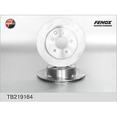 FENOX TB219164 (432000016R / 432003112R / 432068H305) диск тормозной задний\ Nissan (Ниссан) x-trail 2.0 / 2.5 / 2.2dci 01>