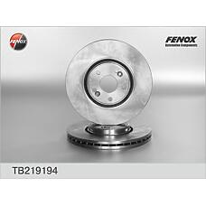 FENOX TB219194 (7701206831 / 8200019581 / 820001958100) диск тормозной