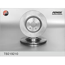FENOX TB219210 (43512 / 4351205050 / 435120505043512) диск тормозной передний\ Toyota (Тойота) Avensis (Авенсис) 2.0-2.4 / 2.0d-4d 03-08