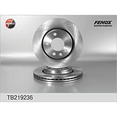 FENOX TB219236 (230728
 / 230728 / 7H0615601B) диск тормозной задний\ VW Multivan (Мультивен) / t4 2.0-2.5tdi 03>