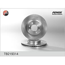 FENOX TB219314 (203523 / 517121G000 / TB219314) диск тормозной передний  accent, i20,  Rio (Рио) tb219314