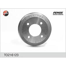 FENOX TO216123 (150187 / 1825253404 / 24021800341) барабан тормозной | зад прав / лев |
