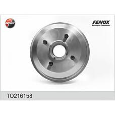 FENOX TO216158 (1000859 / 1017668 / 1045392) барабан тормозной | зад прав / лев |
