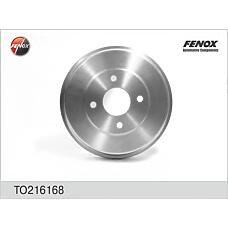 FENOX TO216168 (1027371
 / 1027371 / 6710010) барабан тормозной | зад прав / лев |