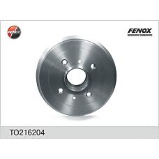 FENOX TO216204 (253409 / 58411 / 5841122100) барабан тормозной | зад прав / лев |