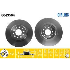GIRLING 6043564 (6394230112 / A6394230112 / 6364230012)