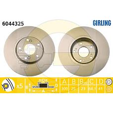 GIRLING 6044325 (45251SEAE30) тормозной диск