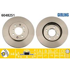 GIRLING 6048251 (45251SAAG50) тормозной диск