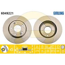 GIRLING 6049221 (517122H000) тормозной диск