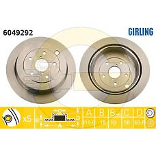 GIRLING 6049292 (26700XA00A / 6049292) тормозной диск