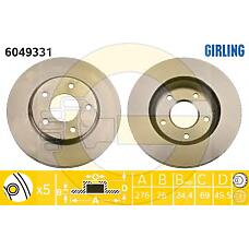GIRLING 6049331 (4615A115 / 4615A190 / 5105513AA) тормозной диск