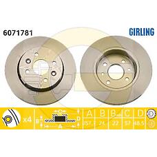 GIRLING 6071781 (0K2N133251 / 0K2N233251) тормозной диск