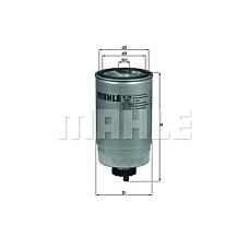 MAHLE ORIGINAL kc140 (04721303AA / 0K2KB13480 / 0K2KK13483) фильтр топливный корпусной