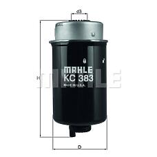 MAHLE ORIGINAL kc383 (WJI500040) фильтр топливный корпусной