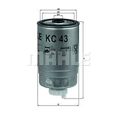 MAHLE KC43 (1930010 / 1902138 / 9936891) фильтр топливный iveco daily I 30-10 / 30-10 c / 30-10 v,30-10 c / 30-8 /