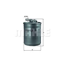 MAHLE ORIGINAL kl494 (6Q0127401F / 6Q0127400F / KL494) фильтр топливный