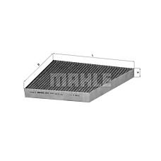 MAHLE ORIGINAL lak156 (2118300018) фильтр салонный (угольный)