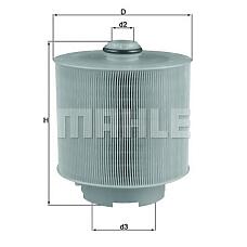MAHLE ORIGINAL lx1006/2d (4F0133843) фильтр воздушный