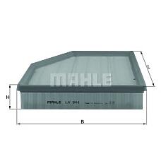 MAHLE ORIGINAL lx944 (13717521033 / 13717521038) фильтр воздушный