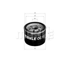 MAHLE ORIGINAL OC11 (067149850 / 1498017 / 27482) фильтр масляный