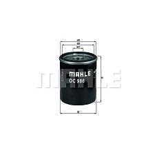 MAHLE ORIGINAL OC986 (1535505 / 1699522 / 46544820) фильтр масляный