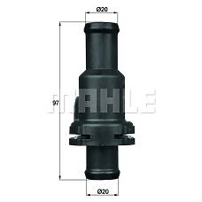 MAHLE ORIGINAL TH 5 80 (4E0121113 / 112949 / 38713) термостат Audi (Ауди) / VW a6 / a8 / leon / Golf (Гольф) V / Passat (Пассат) 2.0tfsi / 3.0tdi / 3.2fsi / 4.0tdi / 5.2 2003 =>