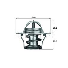 MAHLE TX1487D (050121113C / MN980137 / 2120099B13) термостат Audi (Ауди) a3, a4, a6 / Mitsubishi (Мицубиси) Outlander (Аутлендер) / Nissan (Ниссан) Micra (Микра) / Seat (Сеат) cordoba, Ibiza (Ибиза) / Skoda (Шкода) fabia, Octavia (Октавия) / VW bora, golf