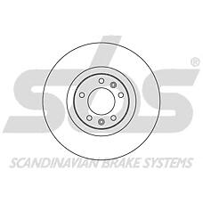SBS 1815203724 (4246V5 / 9633114780) диск тормозной передний\ Peugeot (Пежо) 607 3.0 99>