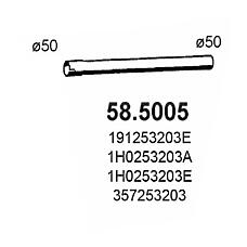 ASSO 58.5005 (191253203E / 1H0253203A / 1H0253203E) глушитель (труба соединительная)