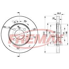 FREMAX BD-4749 (34111160915 / 34111154749 / 34111154750) диск тормозной