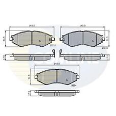 COMLINE CBP31189 (96446742) колодки пер chv rezzo 05- / dae nubira 97- / nubira wagon 97- / nubir