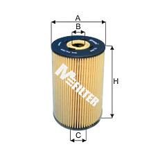 MFILTER TE606 (0011844125 / 0011844425 / 0011845125) фильтрующий элемент масла (бм)h133 d82\omn mb 608-1514