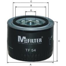 MFILTER TF54 (287999 / 31028723 / 32879900) фильтр масляный \Volvo (Вольво) 440 / 460 1.6-2.0 / 1.9td 88-97