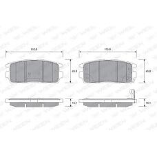 WEEN 151-2594 (1605123 / 96626076) тормозные колодки дисковые задние Chevrolet (Шевроле) captiva Opel (Опель) antara