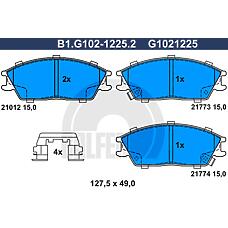 GALFER B1.G102-1225.2 (581011CA10 / 5810125A10 / 5810128A10) колодки тормозные дисковые