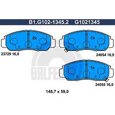 GALFER B1.G102-1345.2 (45022S6EE50 / 45022S7AE00 / 45022S7AE50) колодки тормозные дисковые
