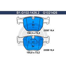 GALFER B1G10214262 (SFC000010 / SFC500050) колодки пер.Land rover (Ленд ровер) range rover 3.0-4.4 02=>