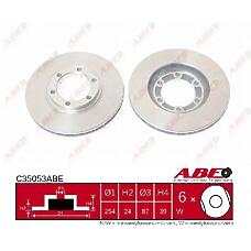 ABE C35053ABE (C35053ABE_AB / MB950958) диск тормозной переднийc35053abe_диск тормозной передний