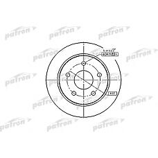PATRON PBD1651 (1630012 / 1652547 / 5022669) диск тормозной задн ford: Scorpio (Скорпио) I 85-94, Scorpio (Скорпио) I седан 86-94, Scorpio (Скорпио) I универсал 88-94