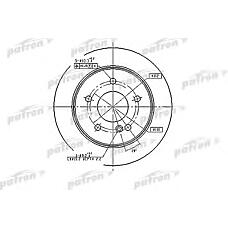 PATRON PBD2653 (2024230012 / A2024230012) диск тормозной задн mercedes-benz: c-class 93-00, c-class универсал 96-98